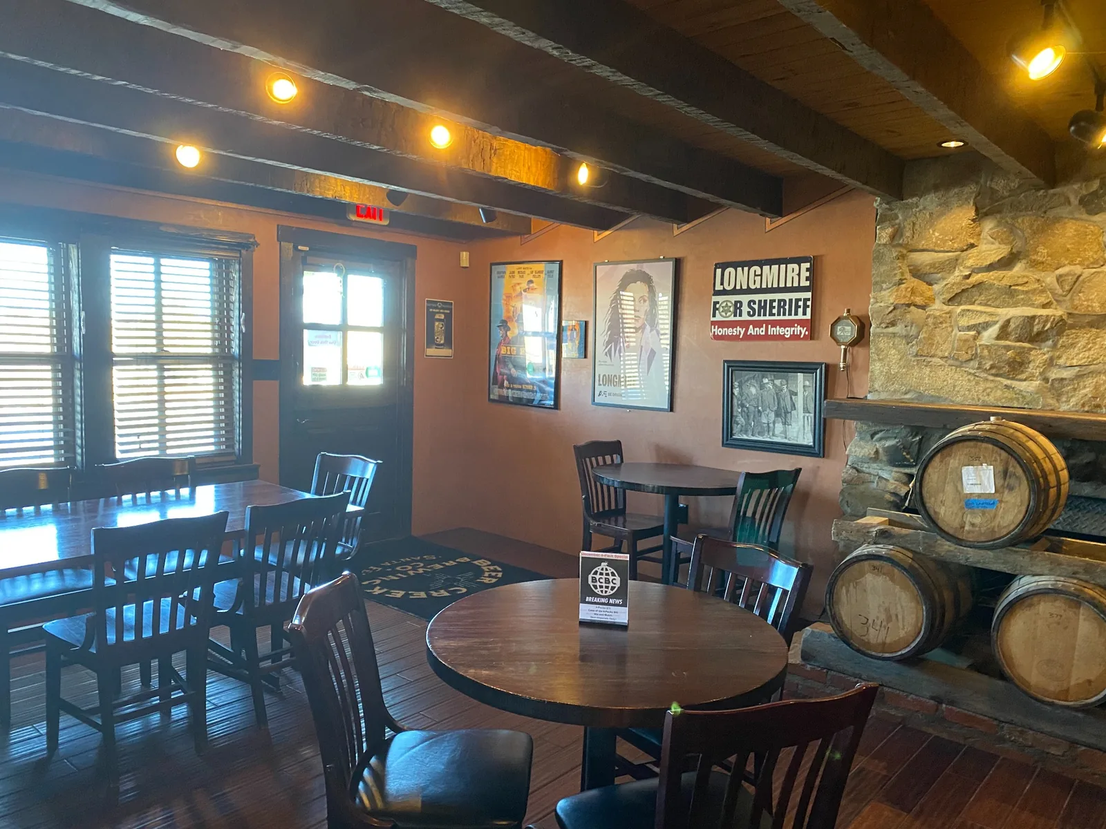 Beer Creek Brewing Company dining room on Highway 14 near Santa Fe