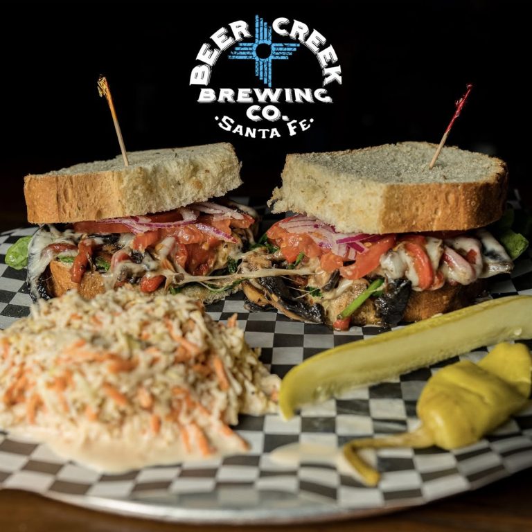 Beer Creek signature sandwiches served for lunch near Santa Fe
