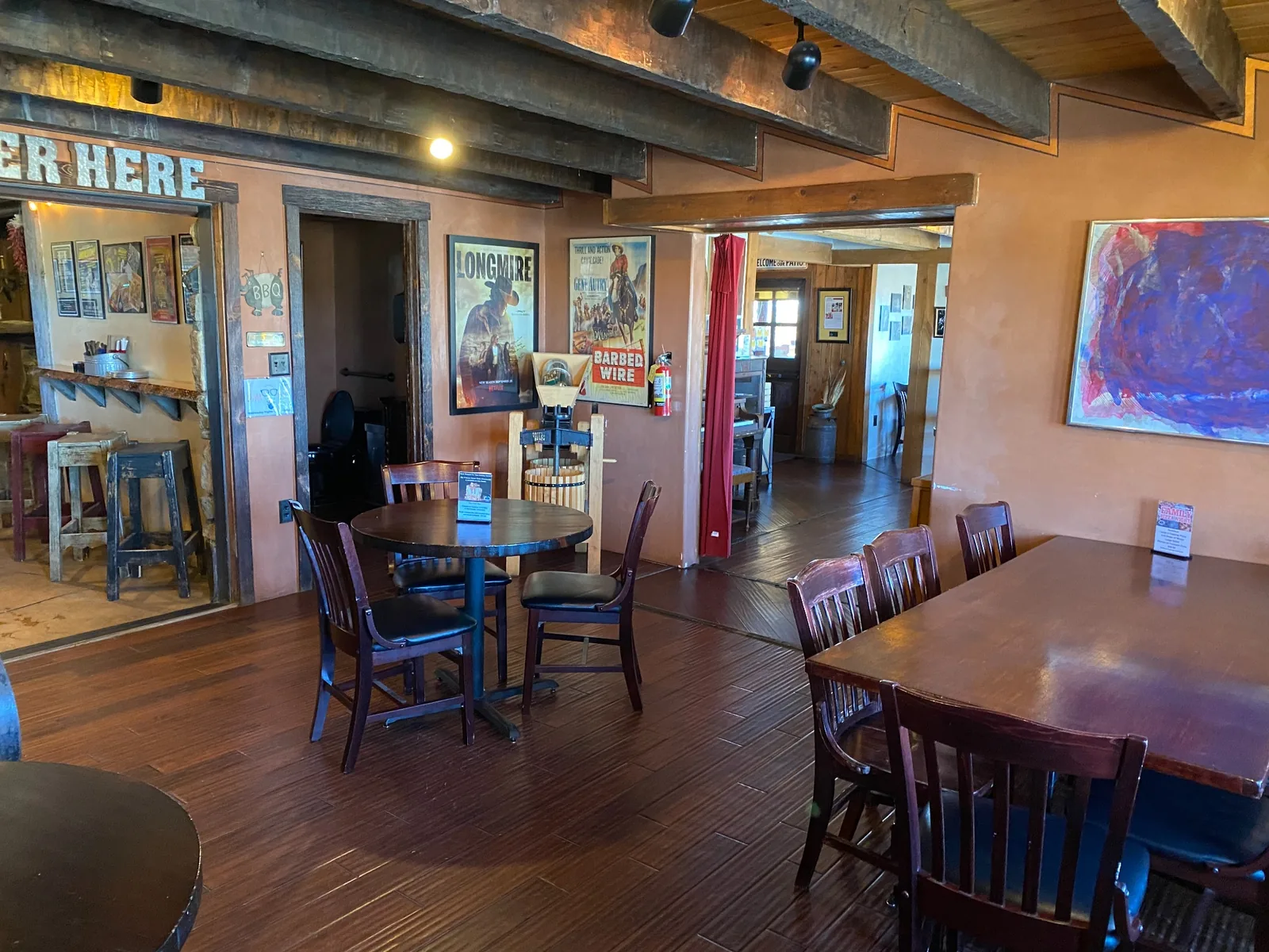 Beer Creek Brewing Company dining room on Highway 14 near Santa Fe